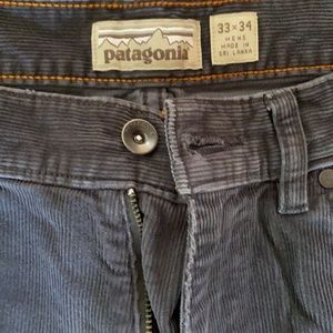 Grey Patagonia cords, 33x34, straight leg